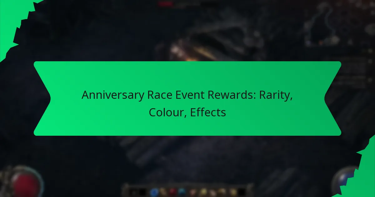 Anniversary Race Event Rewards: Rarity, Colour, Effects