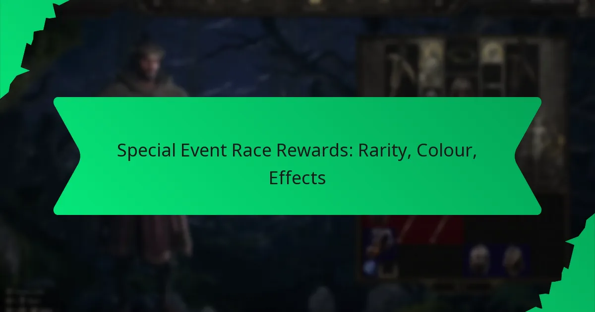 Special Event Race Rewards: Rarity, Colour, Effects