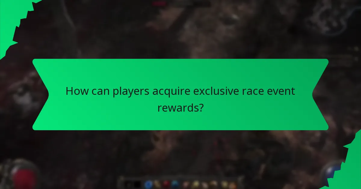 How is rarity defined for race event rewards?