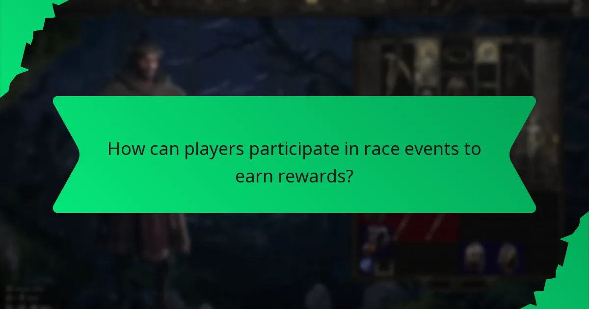 How does colour coding work for race event rewards?