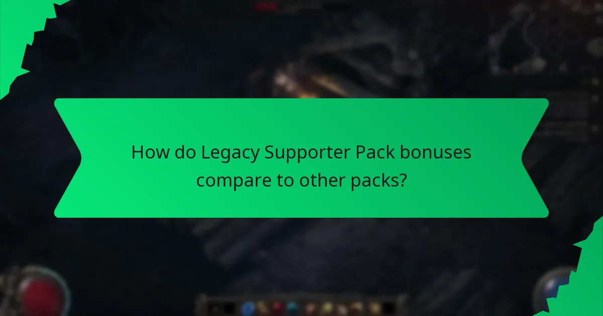 How rare are the bonuses in the Legacy Supporter Pack?