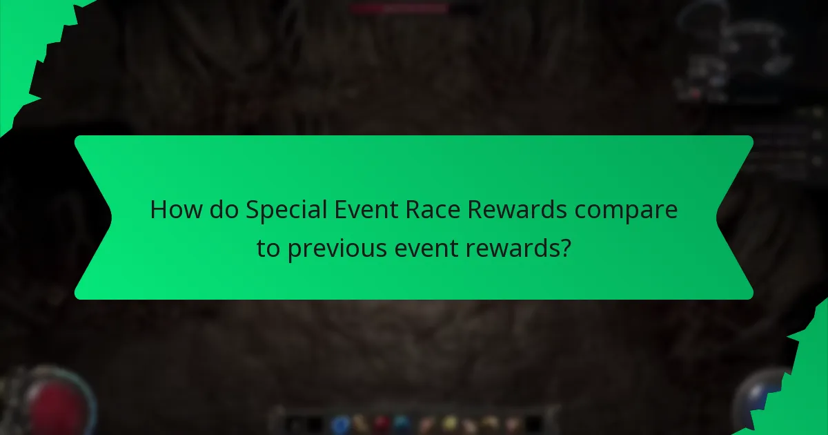 How is the rarity of Special Event Race Rewards determined?