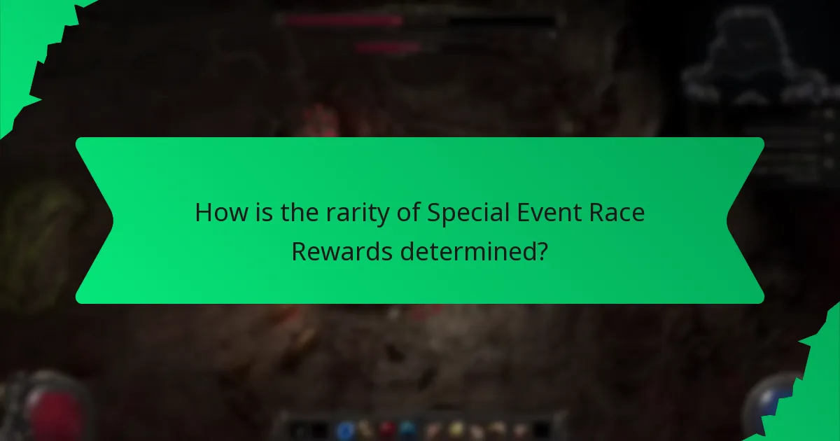 What colours are associated with Special Event Race Rewards?