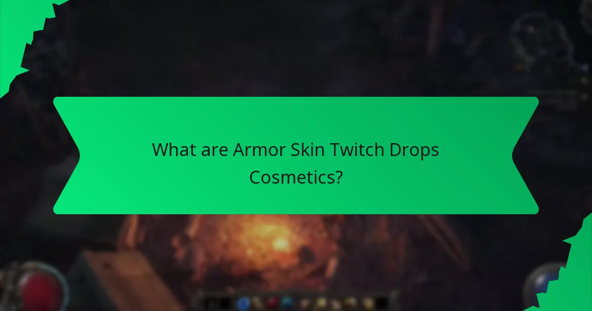 What is the rarity classification of Armor Skin Twitch Drops?