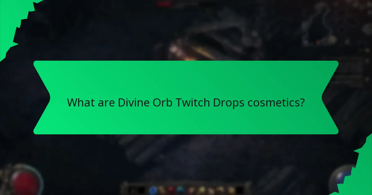 What is the rarity of Divine Orb Twitch Drops cosmetics?