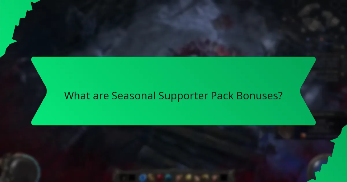 Which colours are available for seasonal supporter pack bonuses?