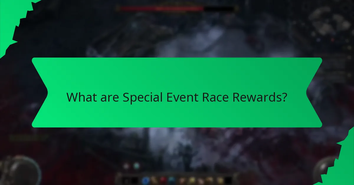 What effects do Special Event Race Rewards have?