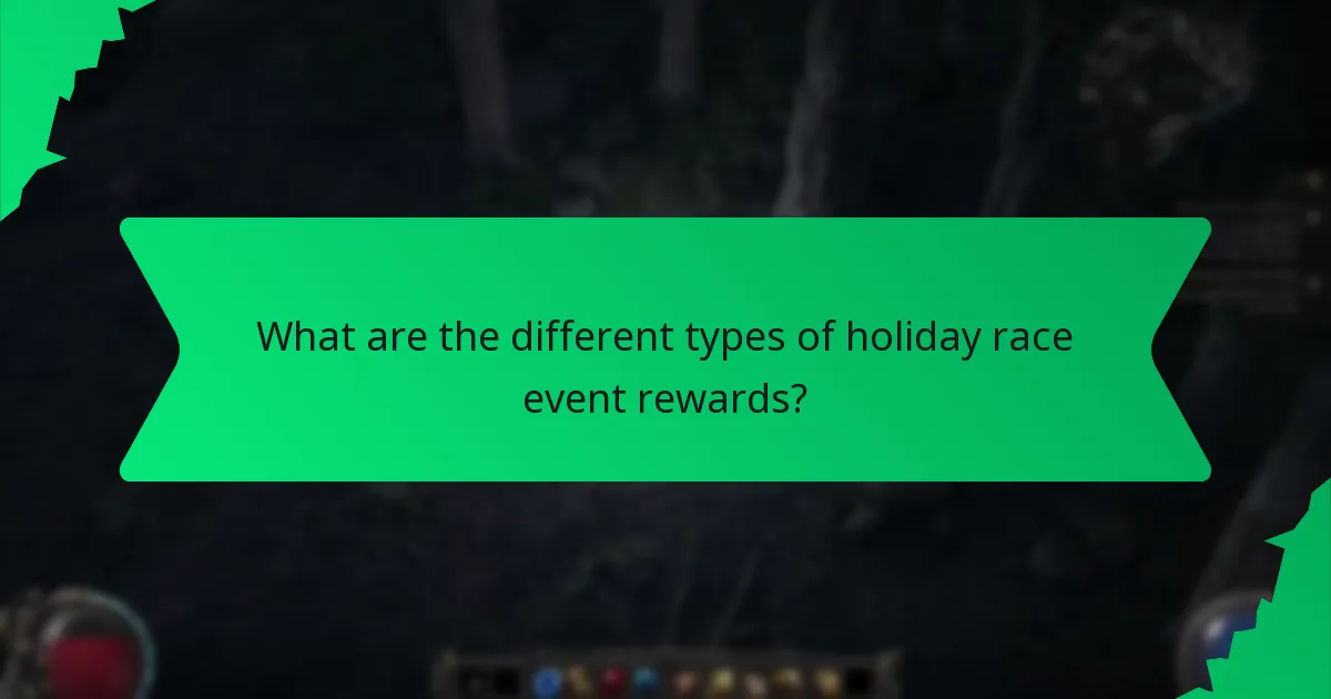 What colour schemes are used for holiday race event rewards?
