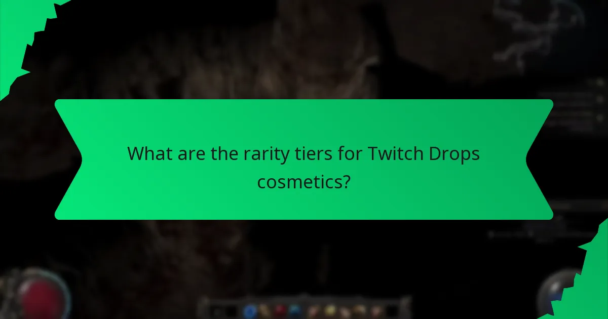 What colour options are available for Twitch Drops cosmetics?