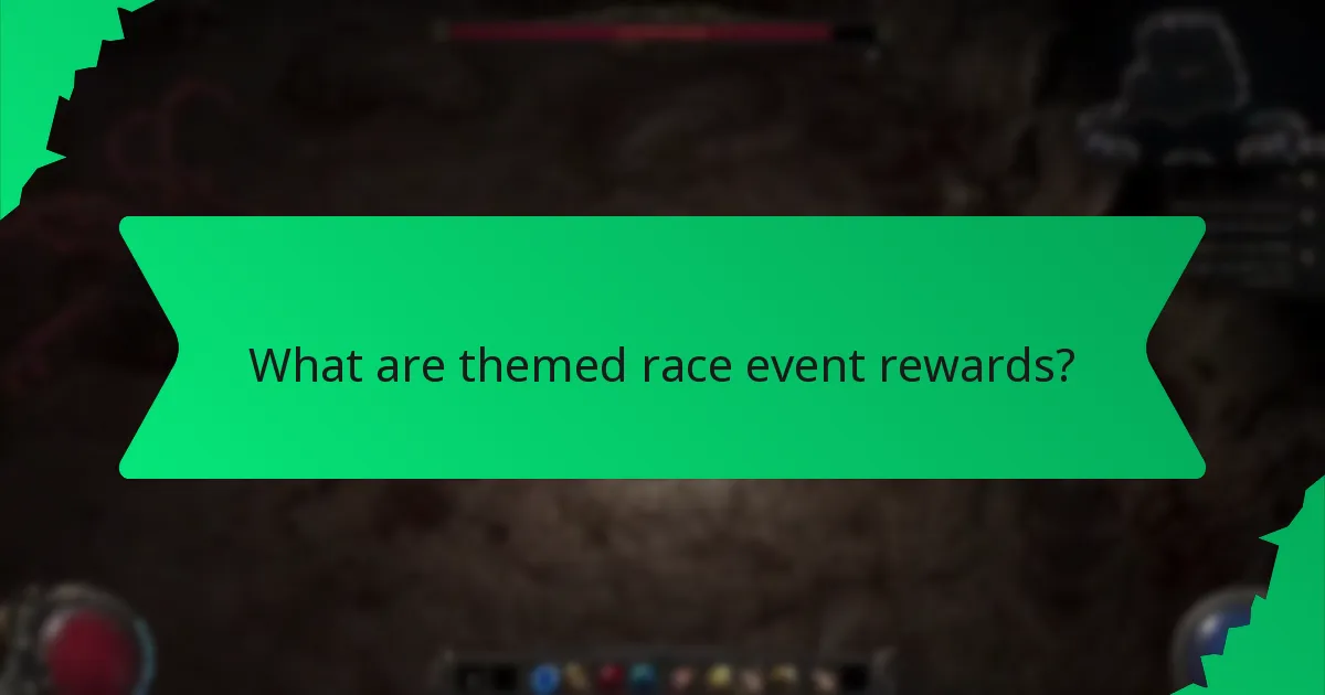 What effects do themed race rewards have?