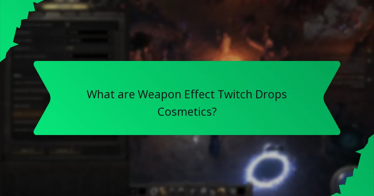 What determines the rarity of Weapon Effect Twitch Drops Cosmetics?