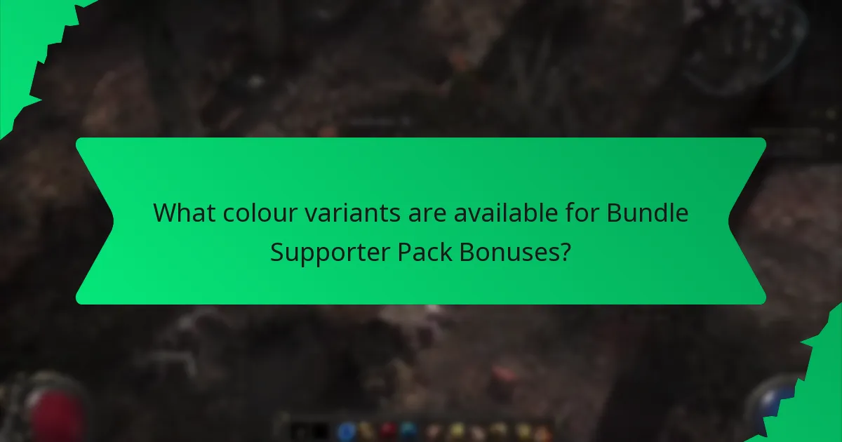 What effects and features do Bundle Supporter Pack Bonuses offer?