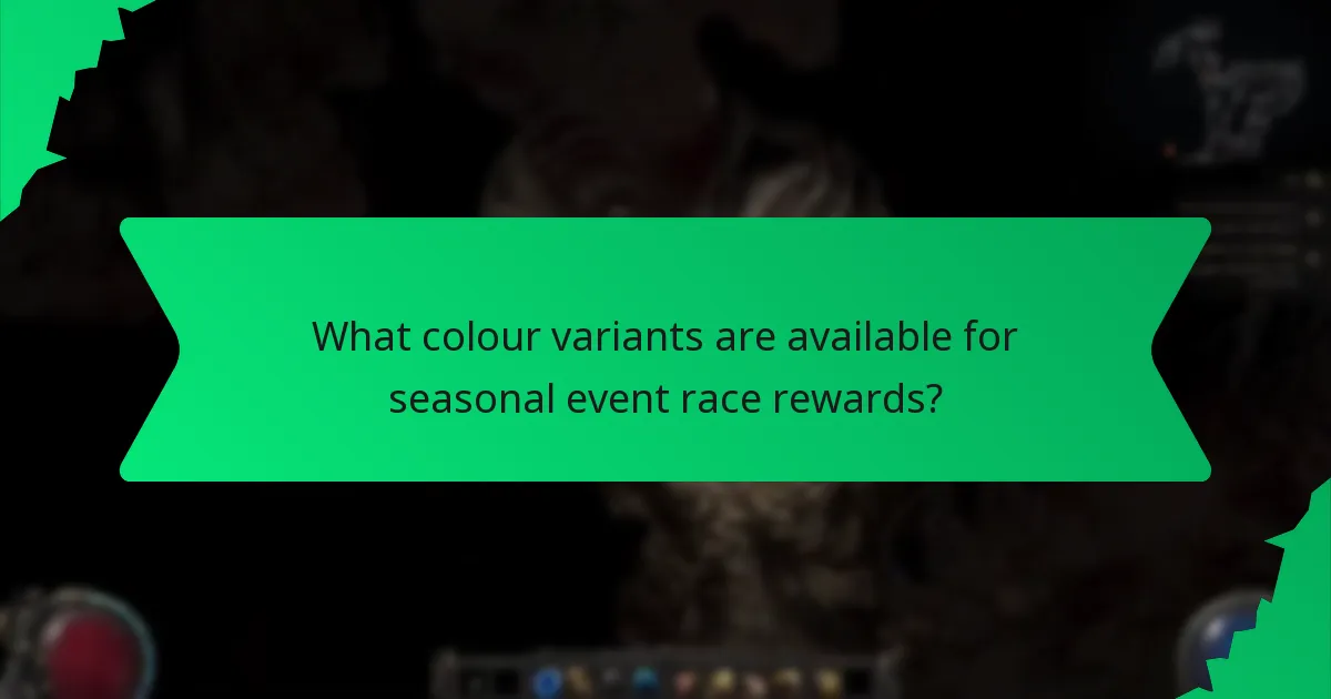 What effects do seasonal event race rewards provide?