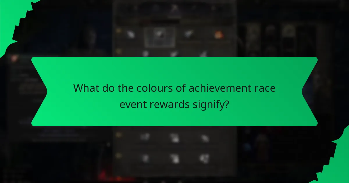 What special effects are associated with achievement race event rewards?
